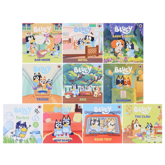 Bluey: 10 Awesome Box of Books Collection Set - Ages 3+ - Paperback