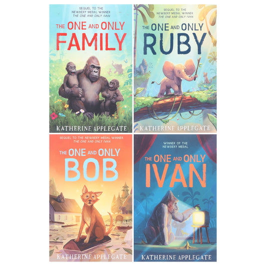 The One and Only Ivan Series by Katherine Applegate: 4 Books Collection Set - Ages 8+ - Paperback 7-9 HarperCollins Publisher