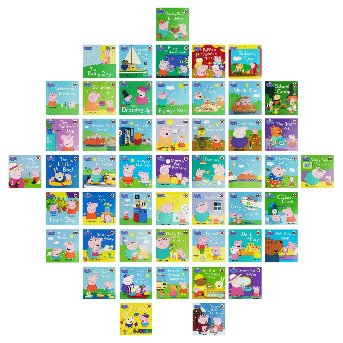 The Amazing Peppa Pig Collection 50 Books Box Set By Ladybird - Ages 3+ - Paperback