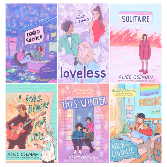 Alice Oseman Collection (Solitaire, Radio Silence, I Was Born For This, Loveless, Nick and Charlie, This Winter) 6 Books Box Set - Ages 13+ - Paperback