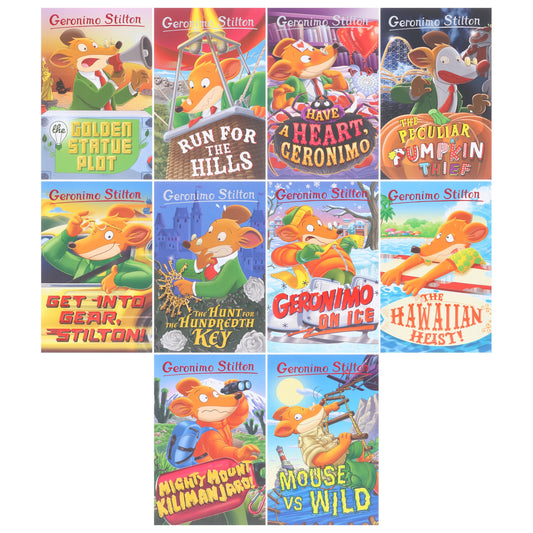 Geronimo Stilton The Illustrated 10 Book Collection (Series 7) Box Set - Ages 5-8 - Paperback 5-7 Sweet Cherry Publishing