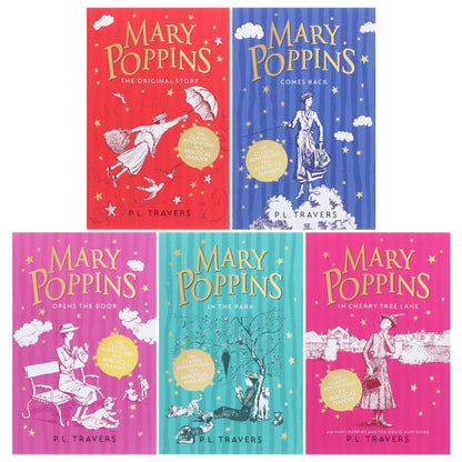 Mary Poppins By P. L. Travers 5 Books Collection Set - Ages 9-14 - Paperback 9-14 HarperCollins Publishers