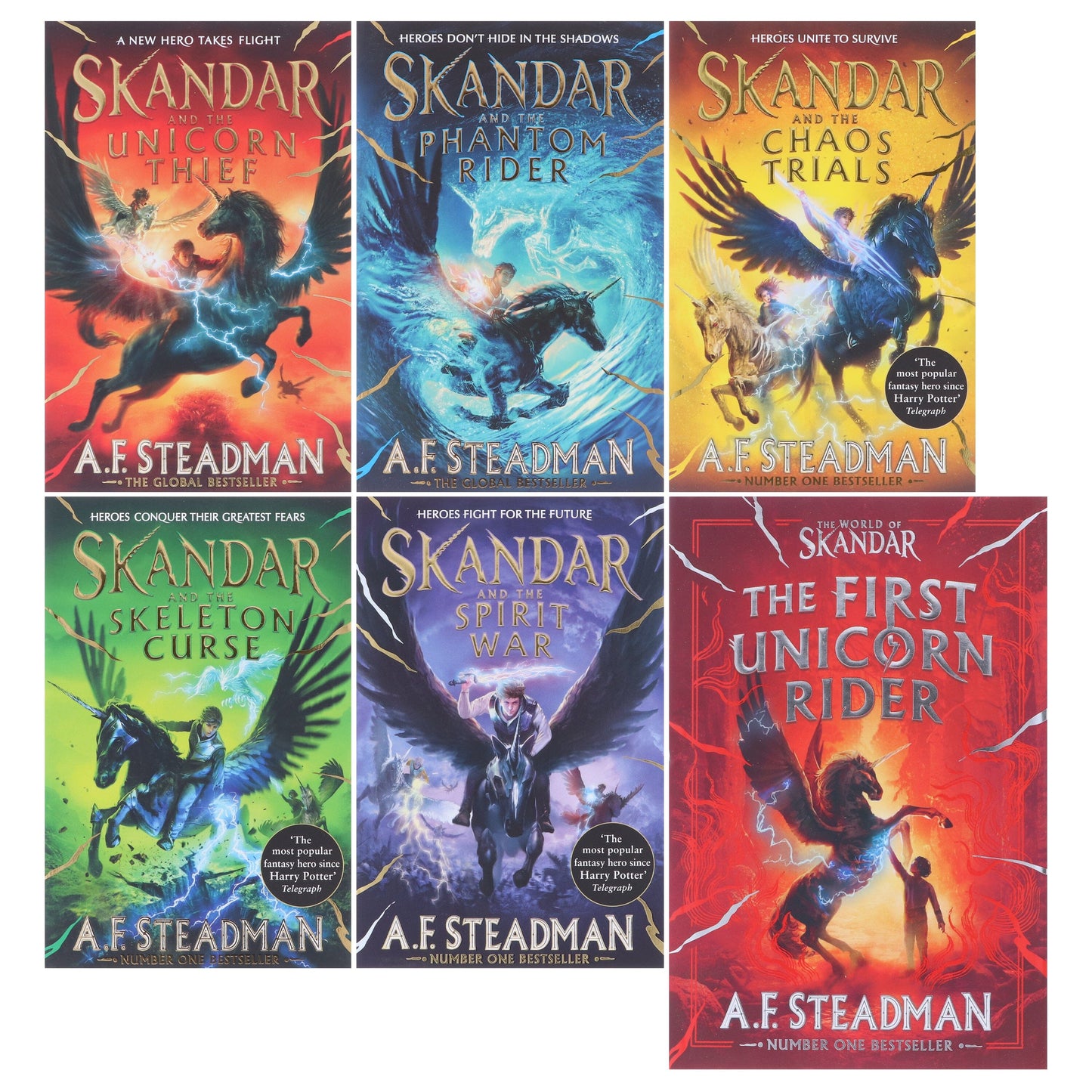 Skandar Series By A.F. Steadman 6 Books Collection Set - Ages 9-12 - Paperback/Hardback