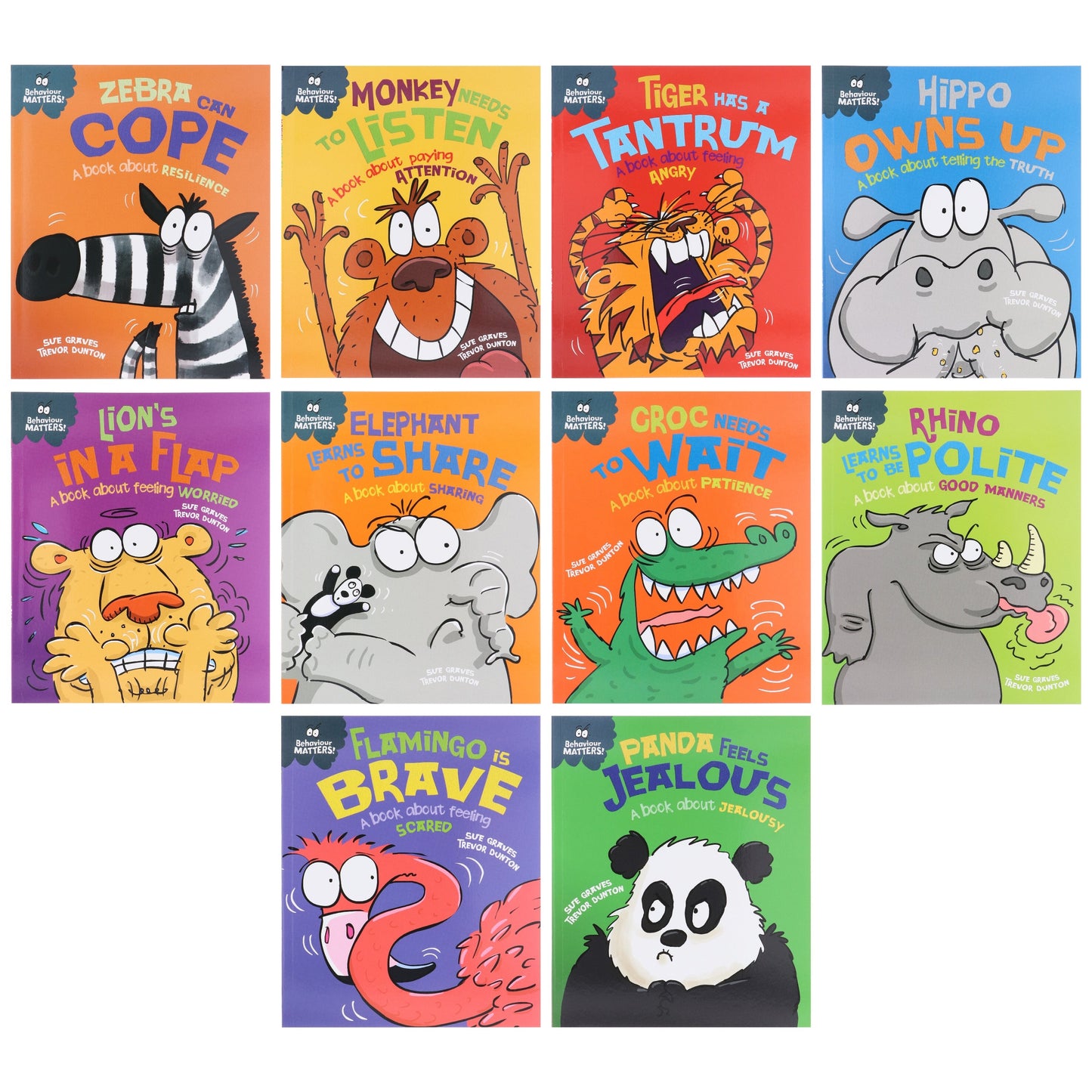 Behaviour Matters Series by Sue Graves & Trevor Dunton Illustrated 10 Books Collection Set - Ages 4-7 - Paperback