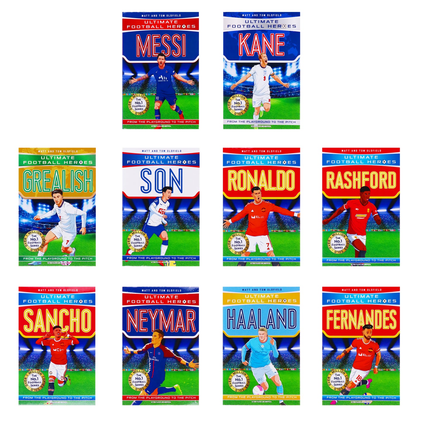 Ultimate Football Heroes Series 1 Collection 10 Books Set By Matt Oldfield, Tom Oldfield - Ages 7+ - Paperback