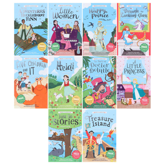 The Children's Easy Classics (Volume 2) 10 Books Collection Box Set (Includes Free Audiobooks!) - Ages 7-9 - Paperback