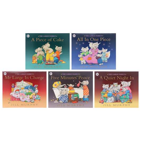 Five Minutes Peace & Other Stories (Large Family Collection) 5 Books Box Set By Jill Murphy - Ages 3+ - Paperback