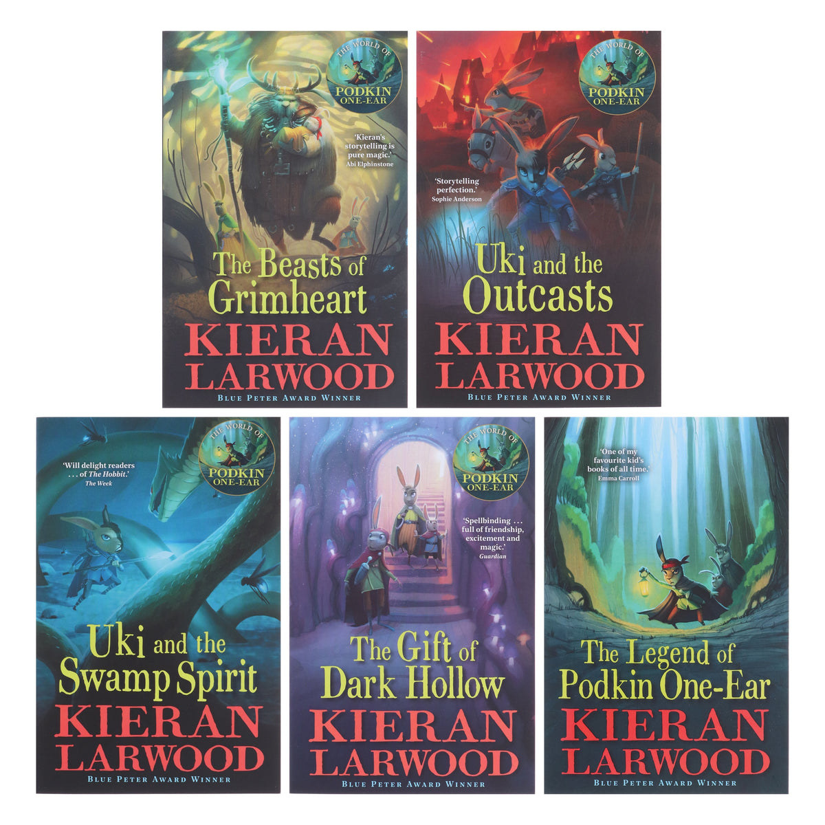 五界系列 5 本 作者：Kieran Larwood - 年齡：9-14 歲 - 平裝本