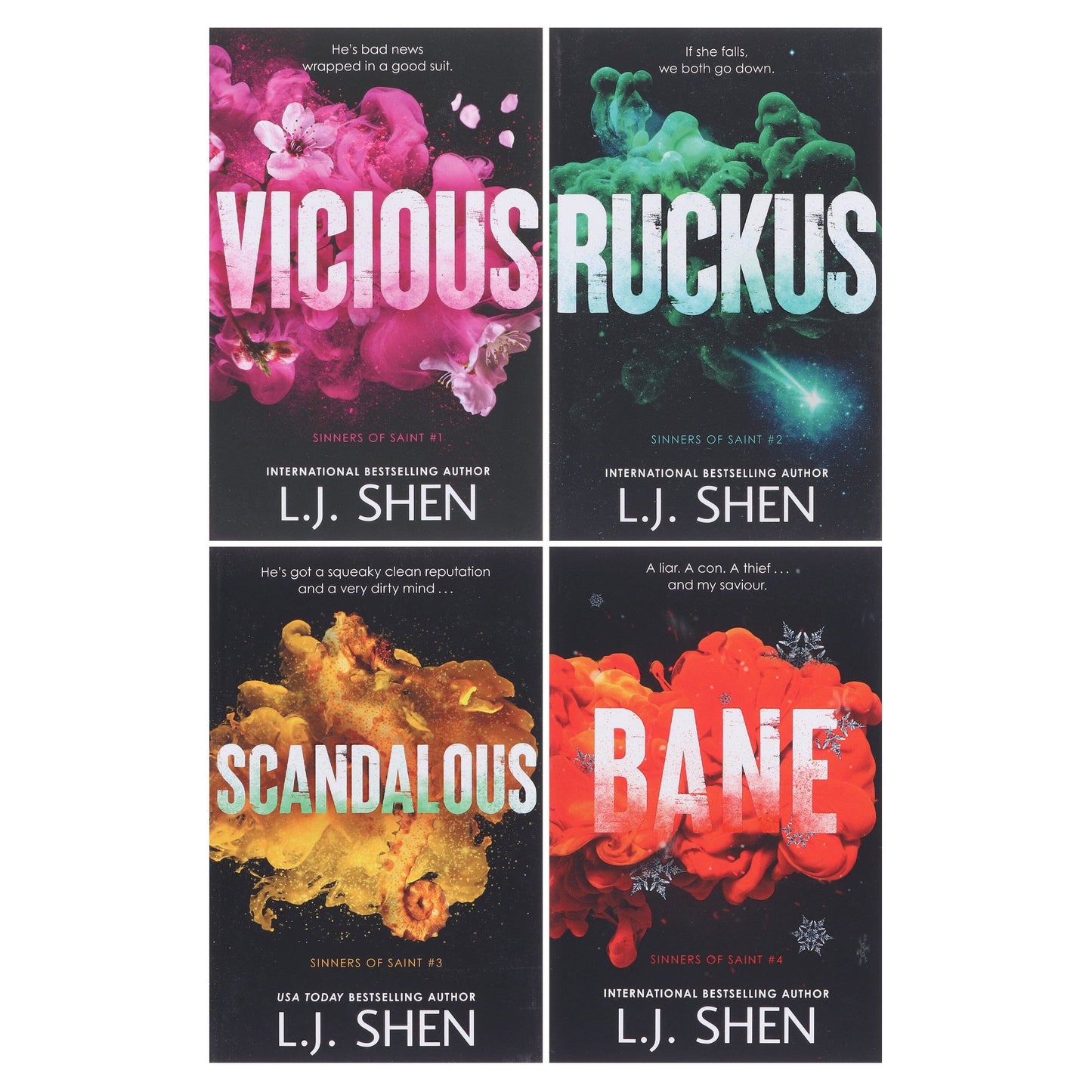 Sinners of Saint Series by L.J. Shen 4 Books Collection Set - Fiction - Paperback