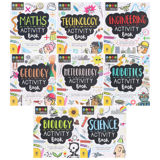 STEM Starters for Kids By Jenny Jacoby 8 Activity Books Collection Set - Ages 7+ - Paperback