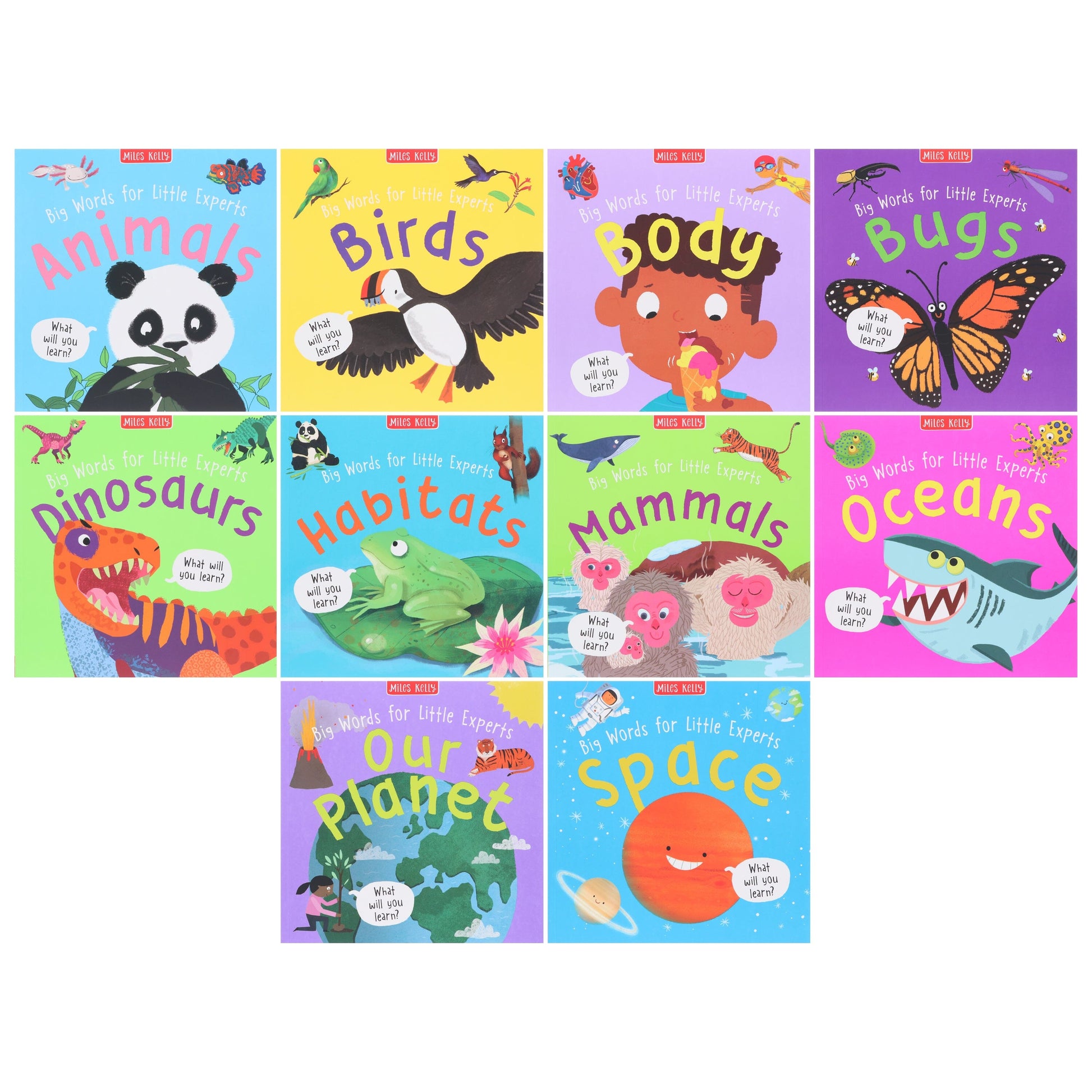 Big Words for Little Experts By Miles Kelly: 10 Books Collection Set - Ages 2+ - Paperback 0-5 Miles Kelly Publishing Ltd