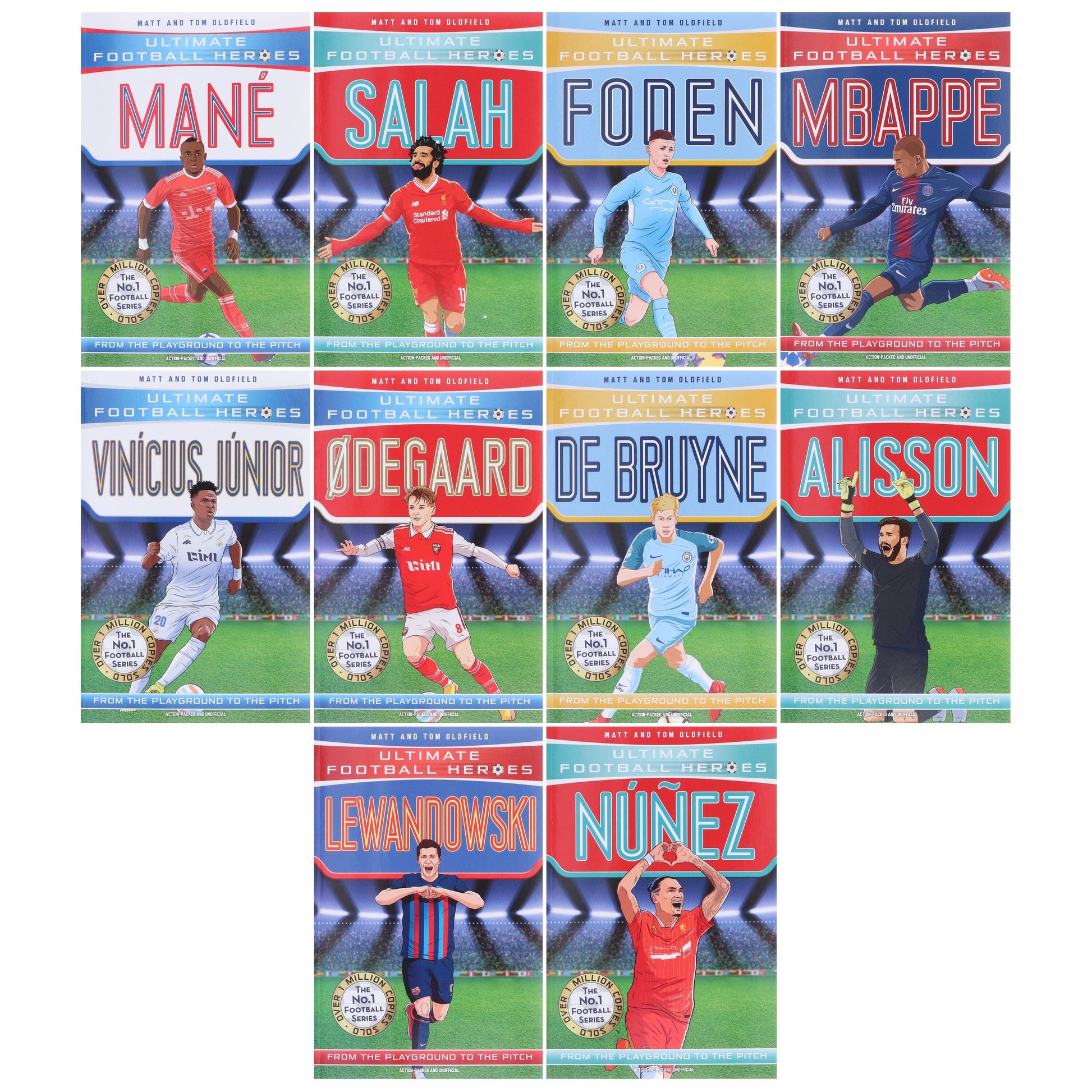 Ultimate Football Heroes Series 2 By Matt & Tom Oldfield: 10 Books Collection Set - Ages 7-12 - Paperback 7-9 Bonnier Books Ltd
