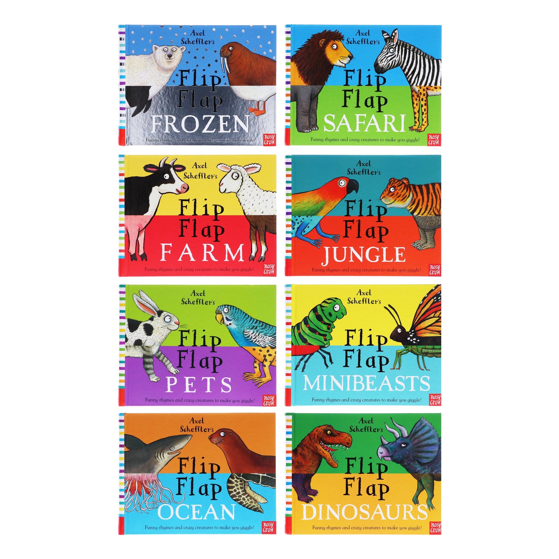 Axel Scheffler's Flip Flap Series 8 Books Collection - Hardcover - Age 0-5 0-5 Nosy Crow Ltd