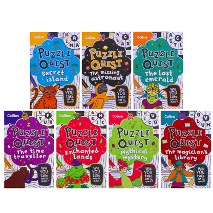 Puzzle Quest Series 7 Books Collection Set By Kia Marie Hunt - Ages 7+ - Paperback Fiction Collins