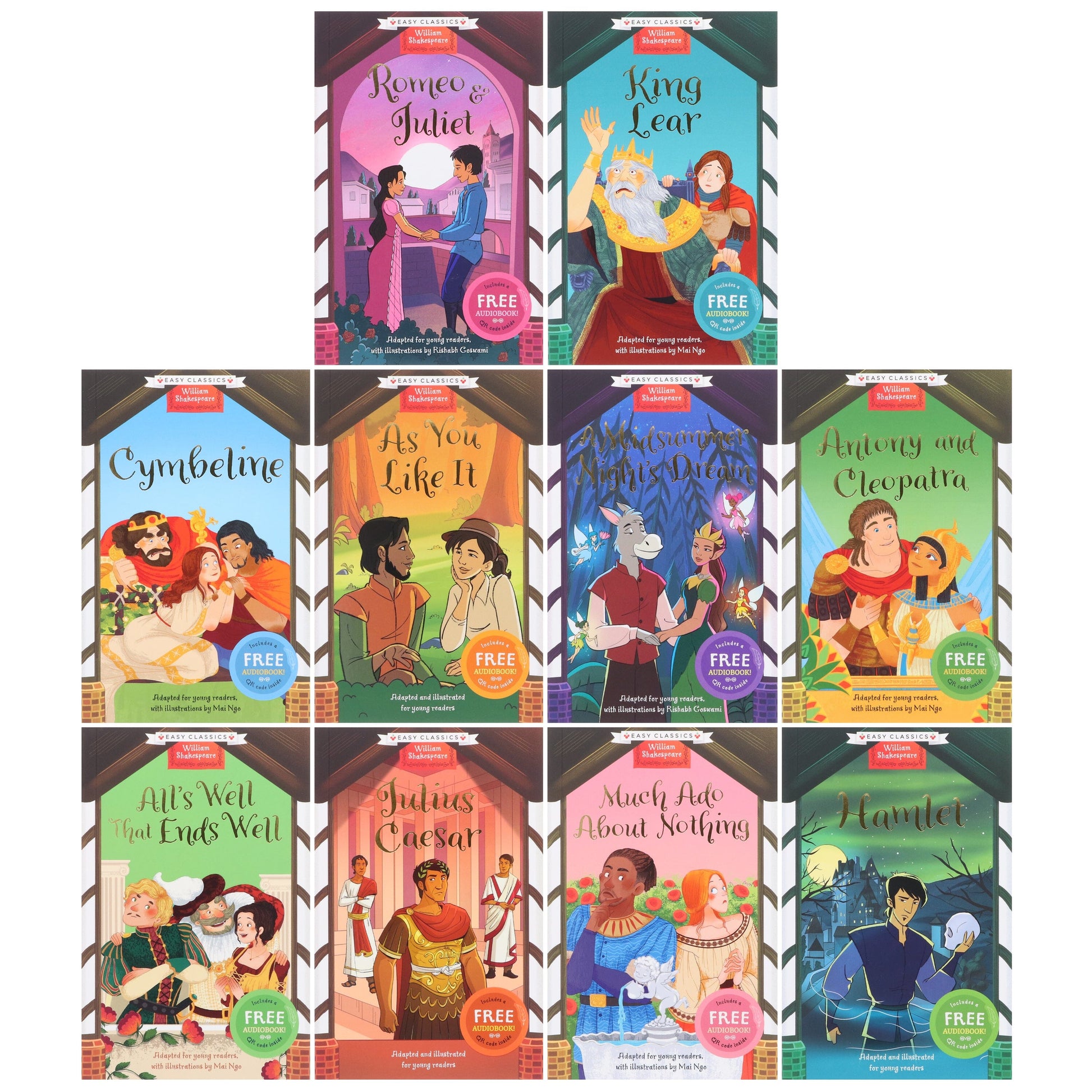 The William Shakespeare Children's Collection (Series 1) illustrated 10 Books Set - Ages 7-9 - Paperback 7-9 Sweet Cherry Publishing