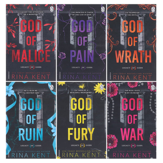 Legacy of Gods Series Dark Romance by Rina Kent: Complete Collection 6 Books Set - Fiction - Paperback