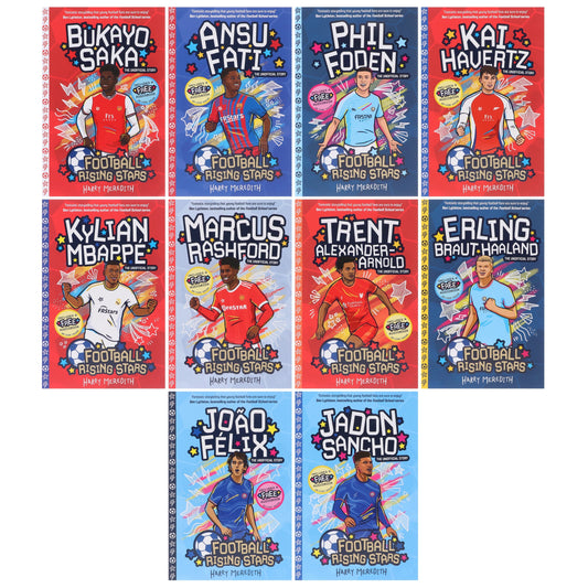 Football Rising Stars Series 1 by Harry Meredith 10 Books Collection Box Set - Ages 7-9 - Paperback