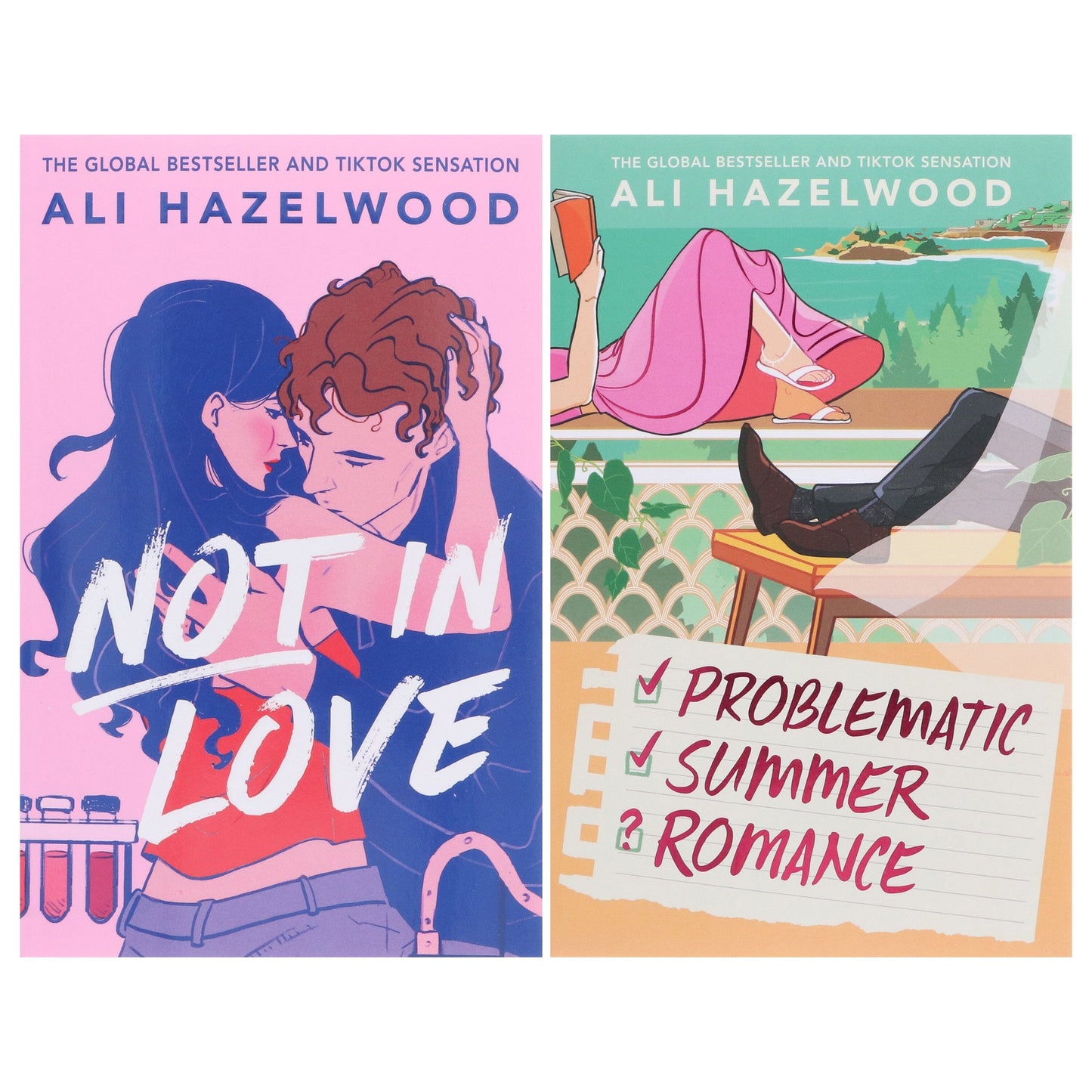 Not In Love Series (Not In Love & Problematic Summer Romance) by Ali Hazelwood 2 Books Collection Set - Fiction - Paperback