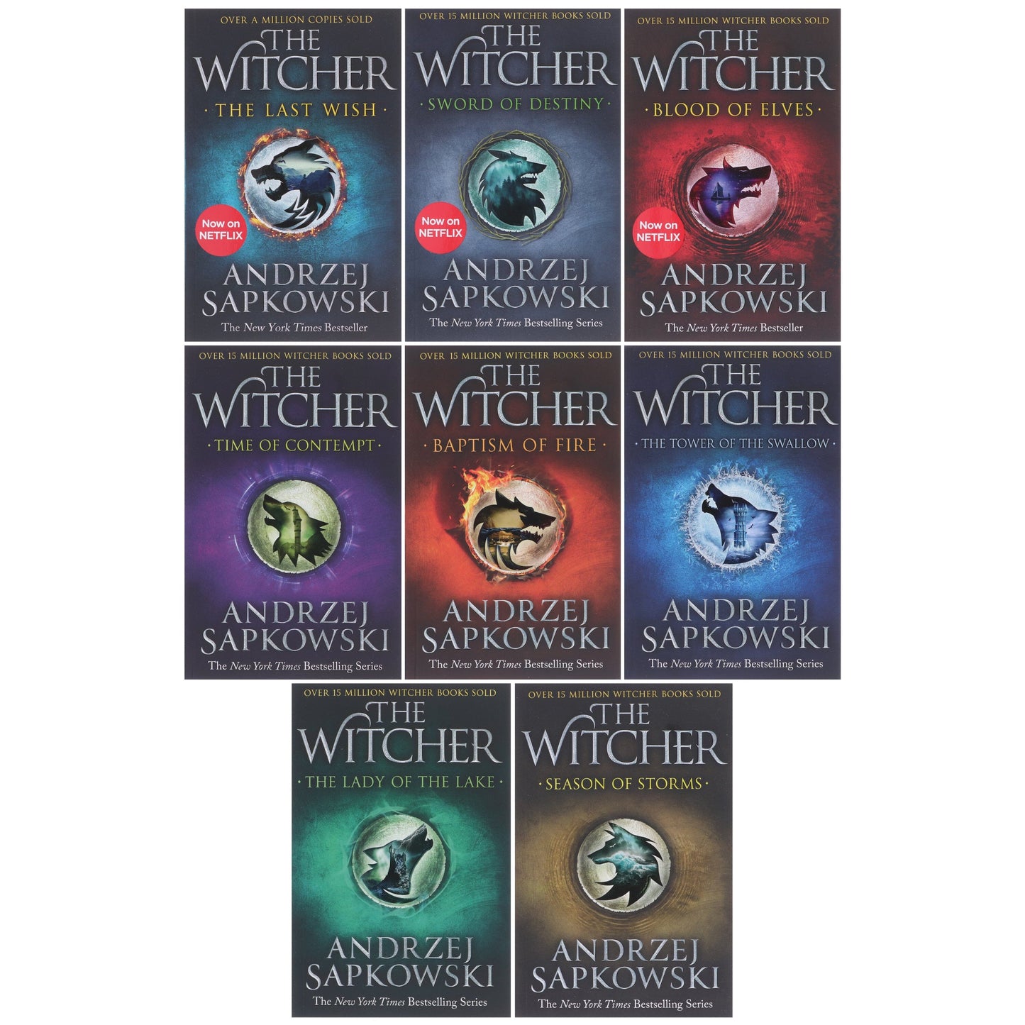 The Witcher Complete Series By Andrzej Sapkowski 8 Books Box Set Collection - Fiction - Paperback