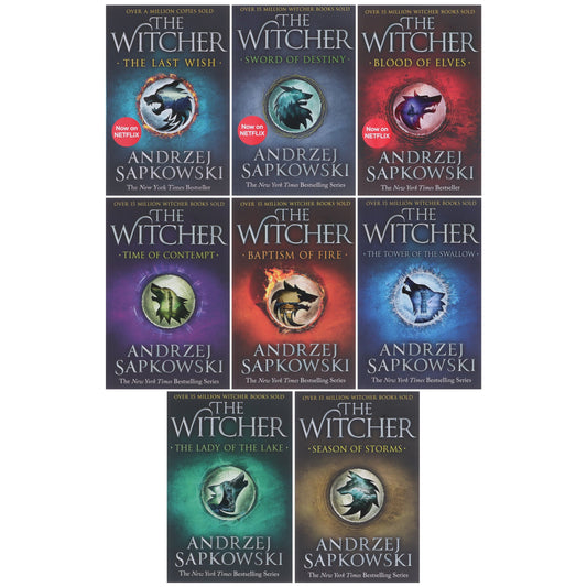 The Witcher Complete Series By Andrzej Sapkowski 8 Books Box Set Collection - Fiction - Paperback