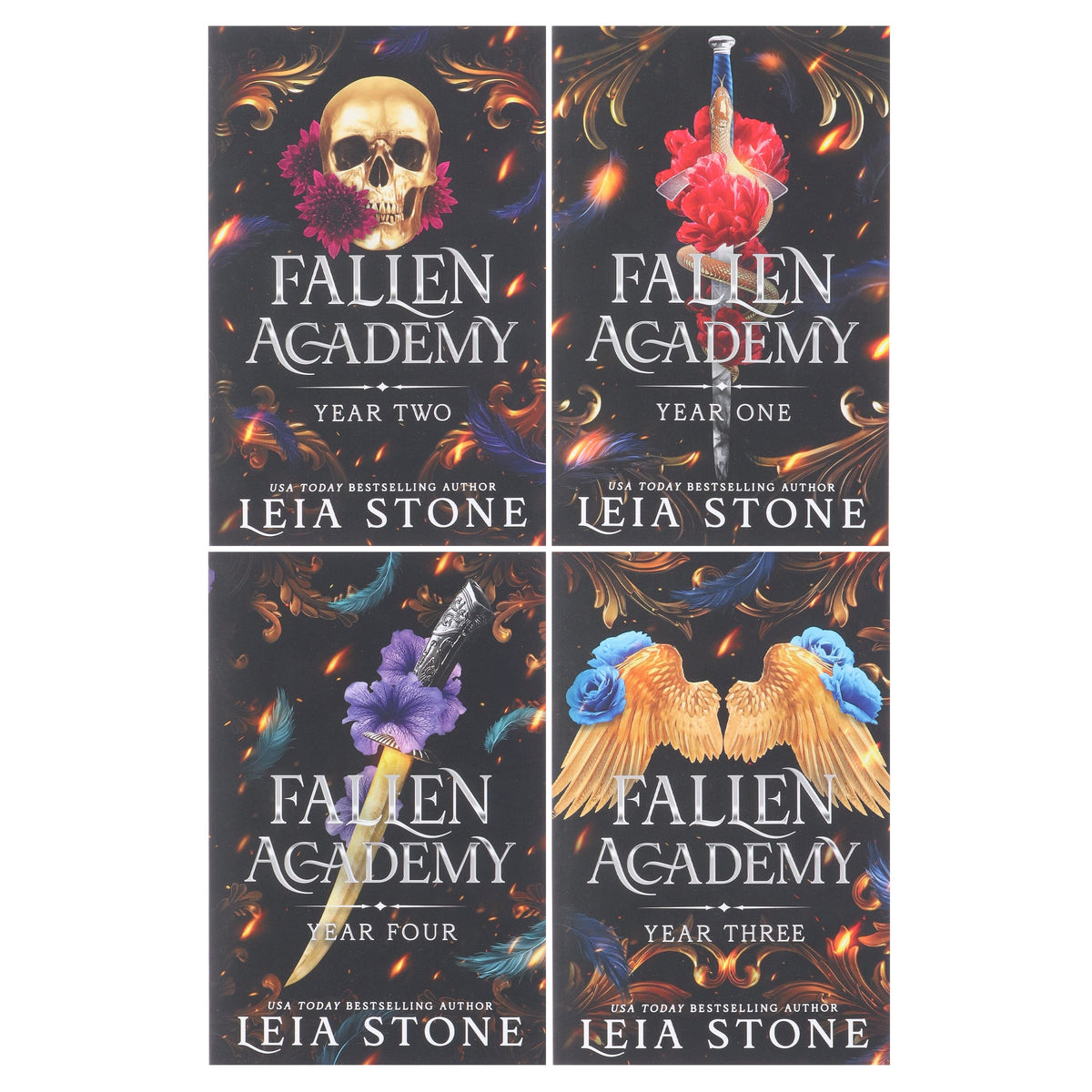 Fallen Academy Series by Leia Stone 4 Books Collection Set - Fiction - Paperback