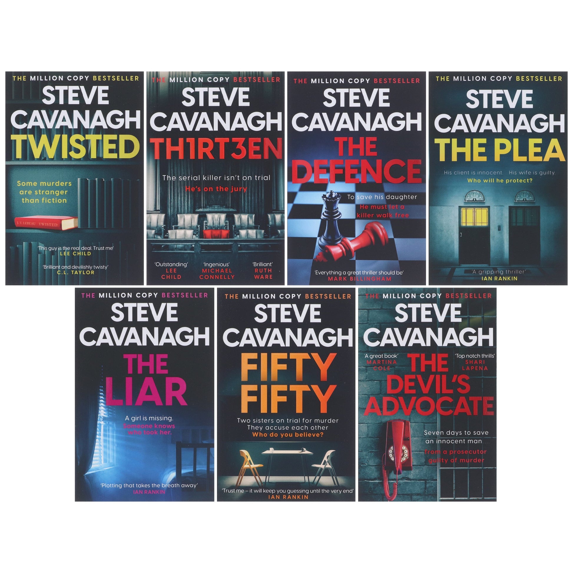 Eddie Flynn Series By Steve Cavanagh 7 Books Collection Set - Fiction - Paperback Fiction Hachette
