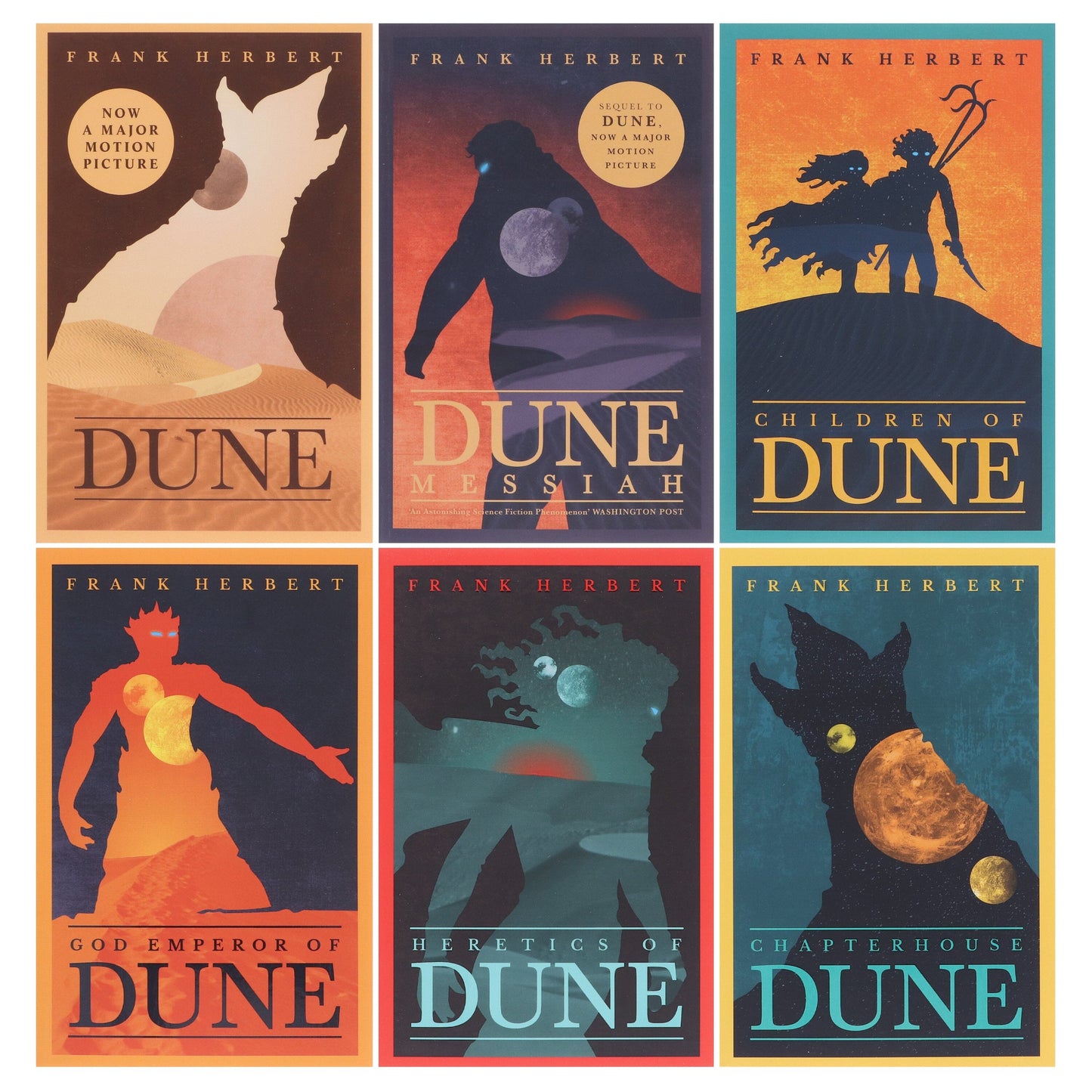 Dune Series By Frank Herbert 6 Books Collection Set - Fiction - Paperback
