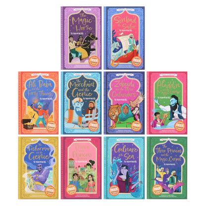 The Arabian Nights Series By Kellie Jones (Easy Classics) 10 Books Collection Box Set - Ages 7-11 - Paperback 7-9 Sweet Cherry Publishing