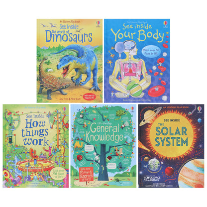 Usborne Lift The Flap See Inside Series Collection 1: 4 Books Set - Ages 6+ - Board Book 7-9 Usborne Publishing Ltd