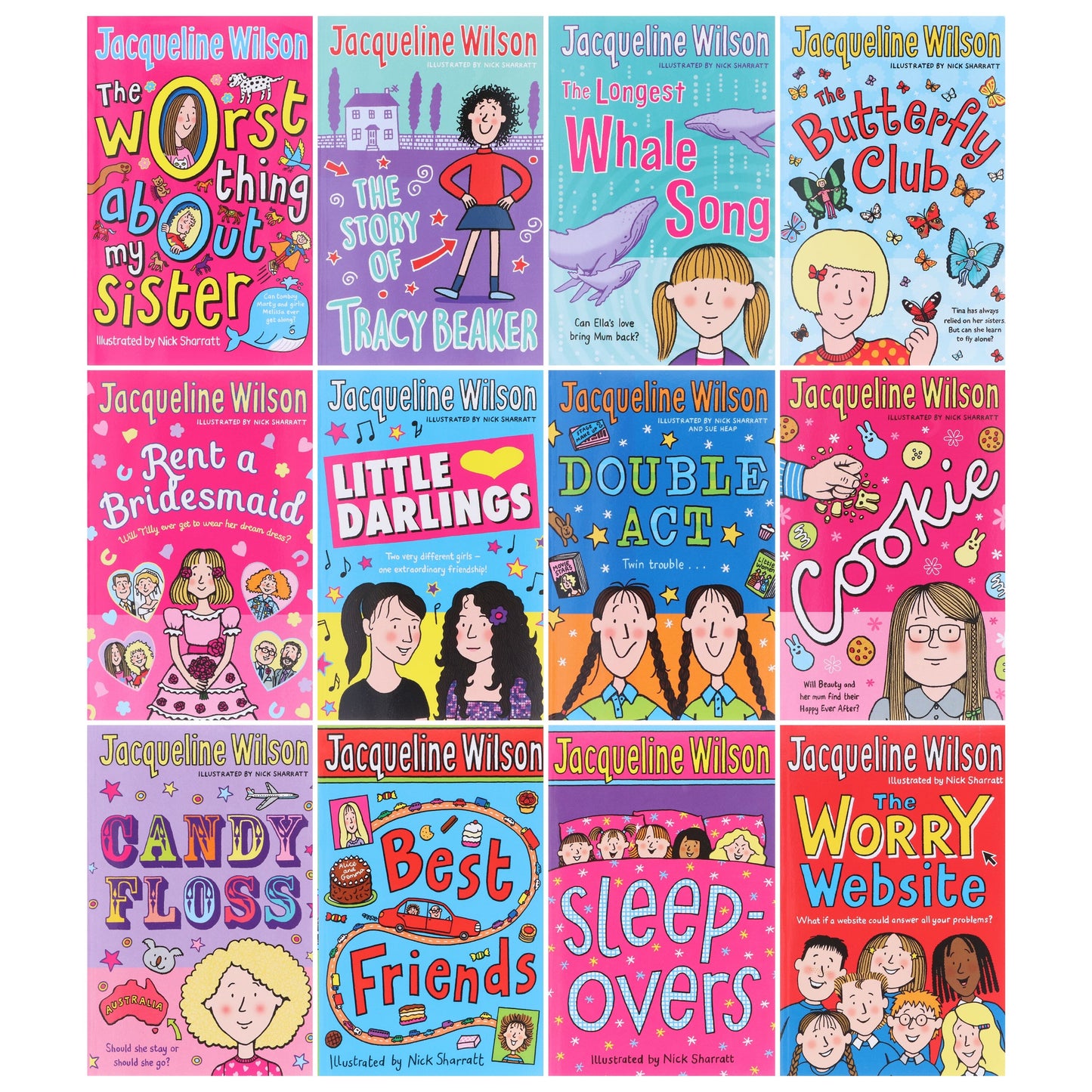 Jacqueline Wilson Collection 12 Books Set - Ages 9-14 - Paperback