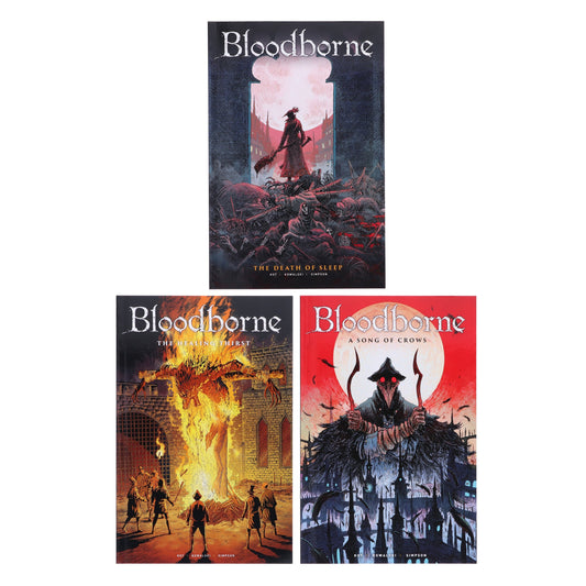 Bloodborne Series by Ales Kot 1-3 Books Collection Box Set - Includes 3 Exclusive Art Cards - Paperback Graphic Novels Titan Comics