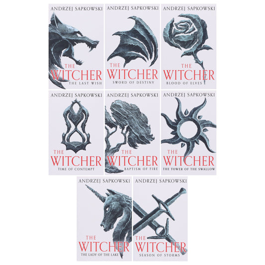 The Complete Witcher Series By Andrzej Sapkowski 8 Books Box Set Collection - Fiction - Paperback
