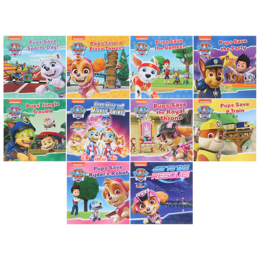 Paw Patrol Favourite Stories By Nickelodeon: 10 Picture Books Collection Set - Ages 3-7 - Paperback 5-7 HarperCollins Publishers