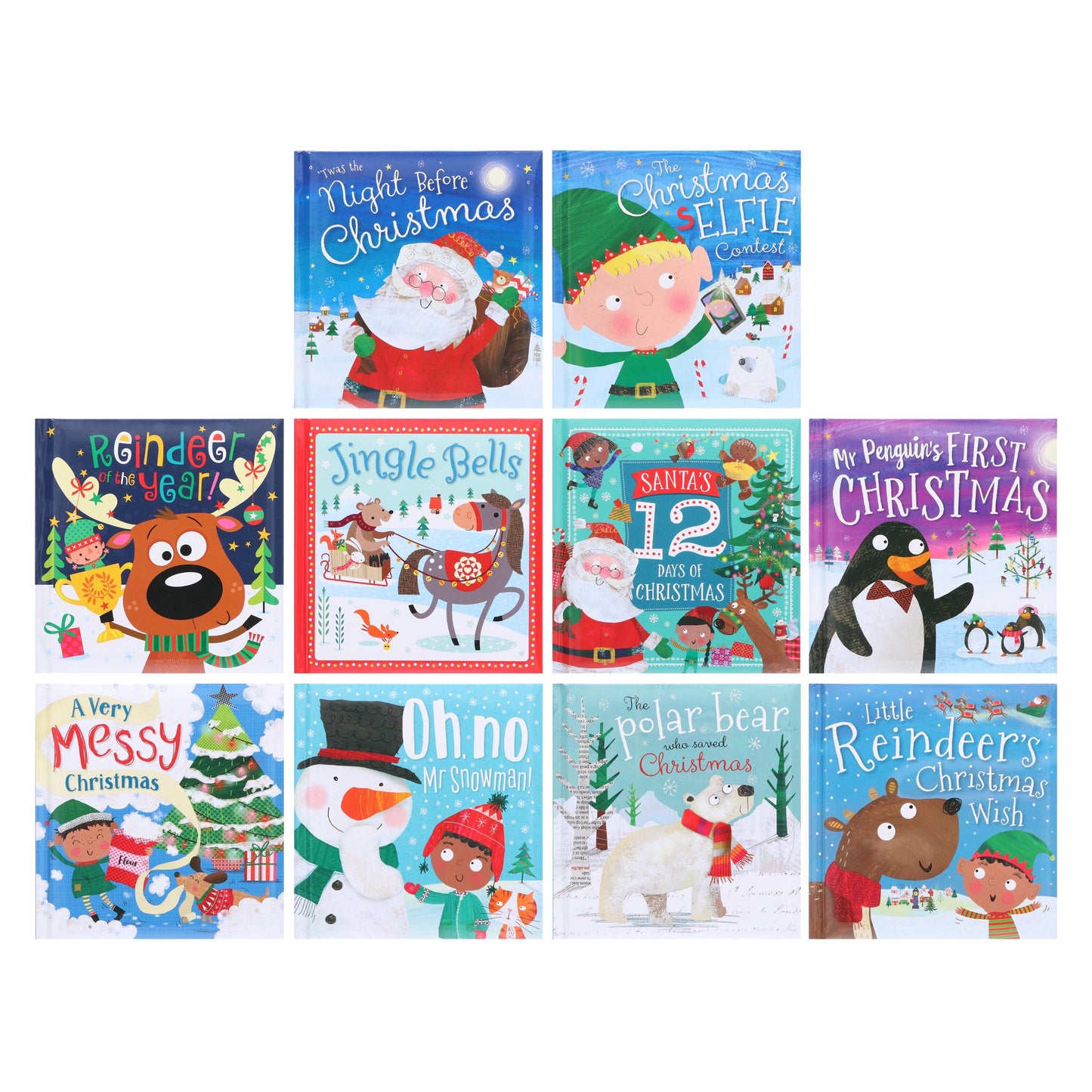My Christmas Story 10 Picture Books Collection Set - Ages 3-6 - Hardback