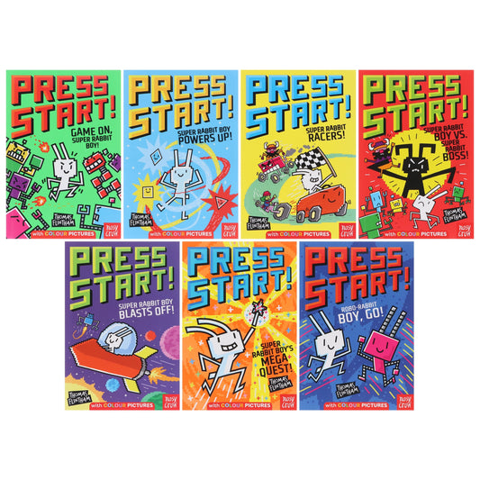 Press Start! Series by Thomas Flintham 7 Books Full-Colour Graphic Novels Collection Set - Ages 5+ - Paperback