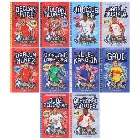Football Rising Stars Series 2: by Harry Meredith & Steve George 10 Books Collection Box Set - Ages 7-9 - Paperback