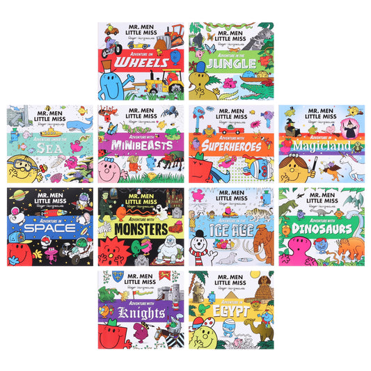 Mr. Men & Little Miss Adventures by Roger Hargreaves 12 Books Collection Box Set - Ages 3+ - Paperback 0-5 Egmont Publishing