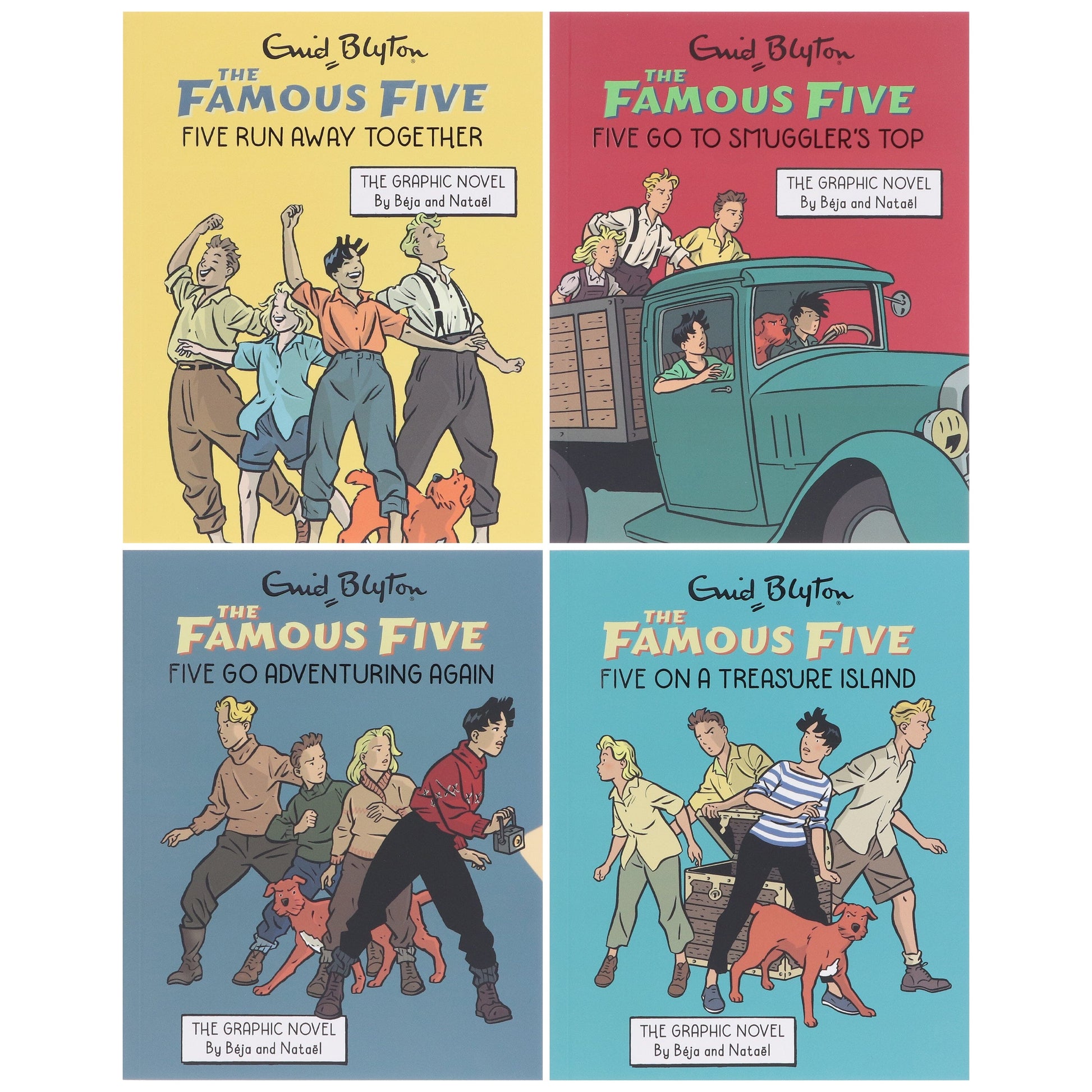 The Famous Five Graphic Novel By Enid Blyton 4 Books Collection Box Set - Ages 9+ - Paperback 7-9 Hachette