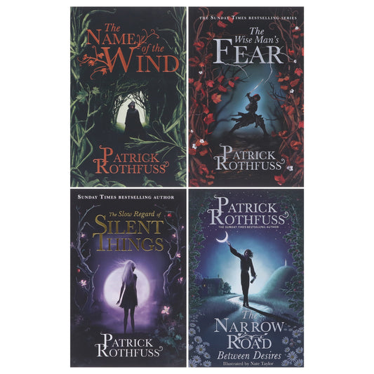 The Kingkiller Chronicle by Patrick Rothfuss 4 Books Collection Set - Fiction - Paperback