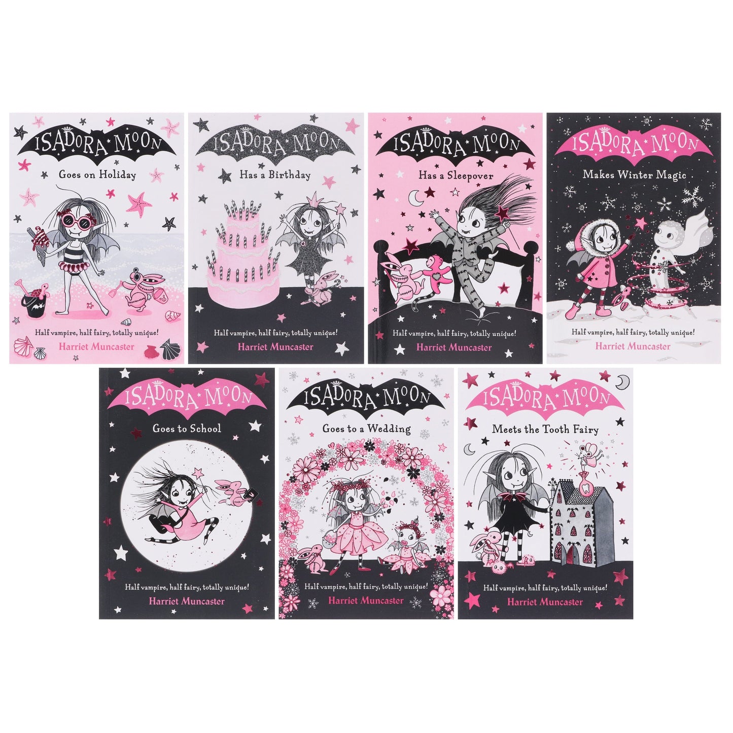 Isadora Moon (Set 2) by Harriet Muncaster: 7 Books Collection Set - Ages 5-7 - Paperback