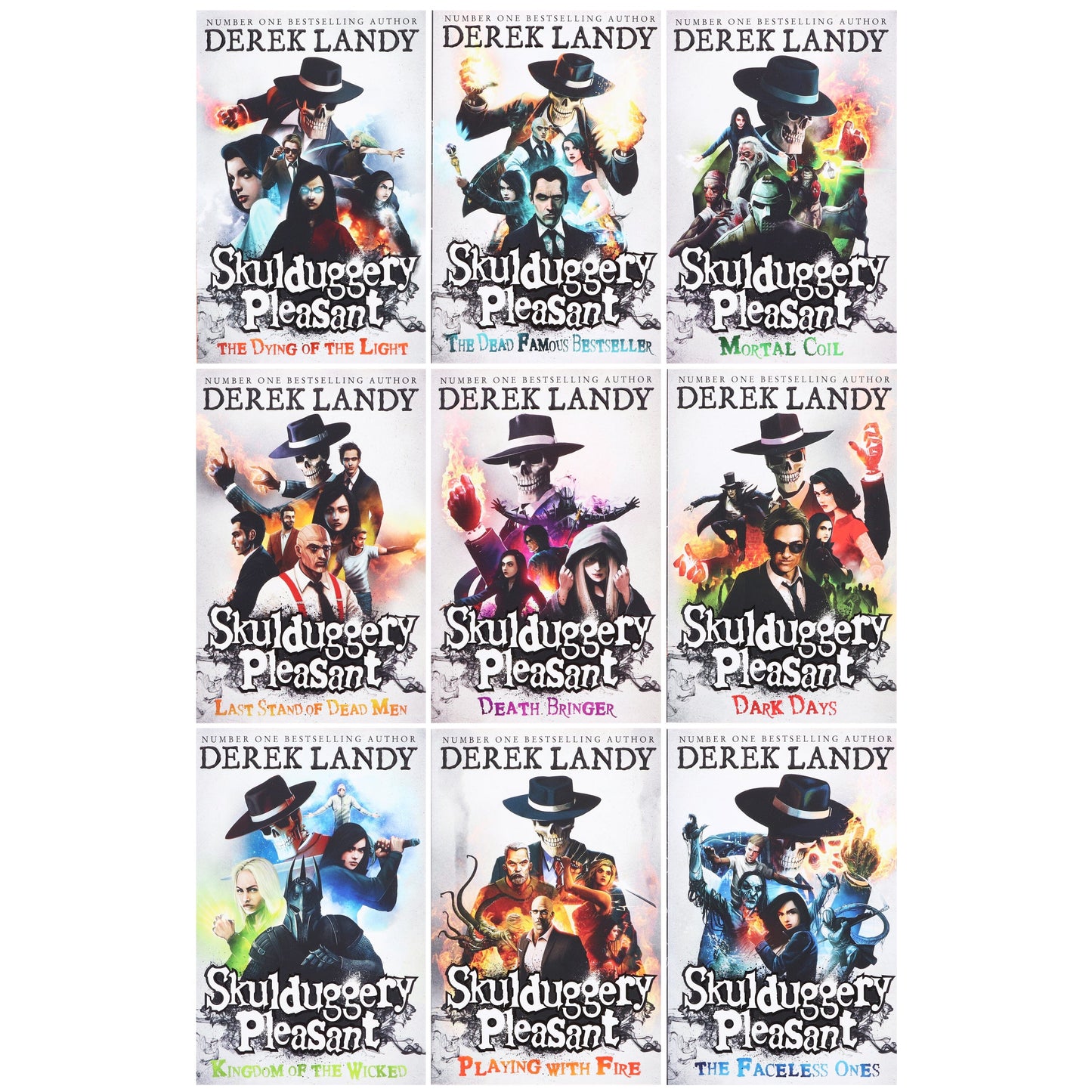 Skulduggery Pleasant by Derek Landy: Books 1-9 Box Set - Ages 11+ - Paperback Young Adult HarperCollins Publishers