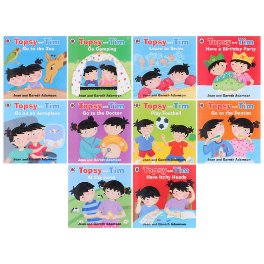 Topsy and Tim First Experience by Jean and Gareth Adamson 10 Books Collection Box Set - Ages 0-5 - Paperback