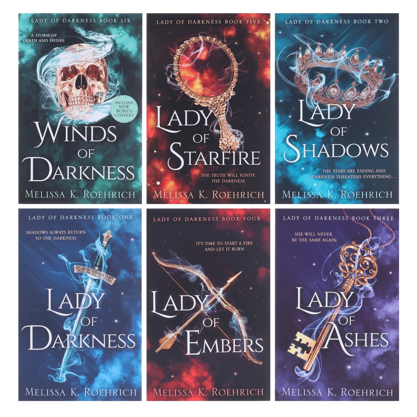 Lady of Darkness Series by Melissa K. Roehrich 6 Books Collection Set - Fiction - Paperback