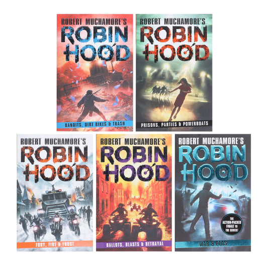 Robin Hood Series (Vol 6-10) by Robert Muchamore 5 Books Collection Set - Ages 12-17 - Paperback