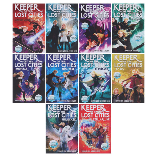 Keeper of the Lost Cities by Shannon Messenger 10 Books Collection Set - Ages 8+ - Paperback