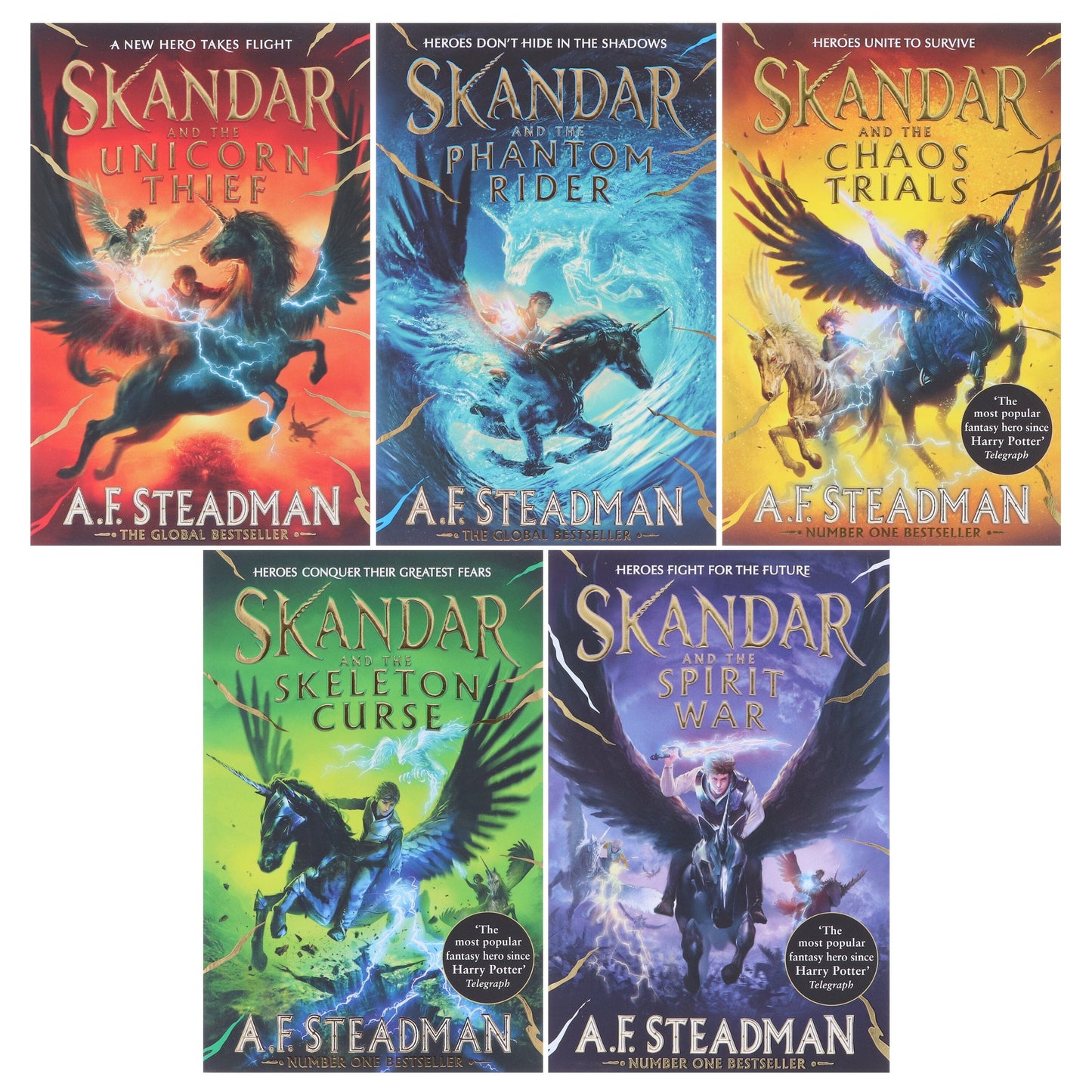 Skandar Series By A.F. Steadman 5 Books Collection Set - Ages 9-12 - Paperback