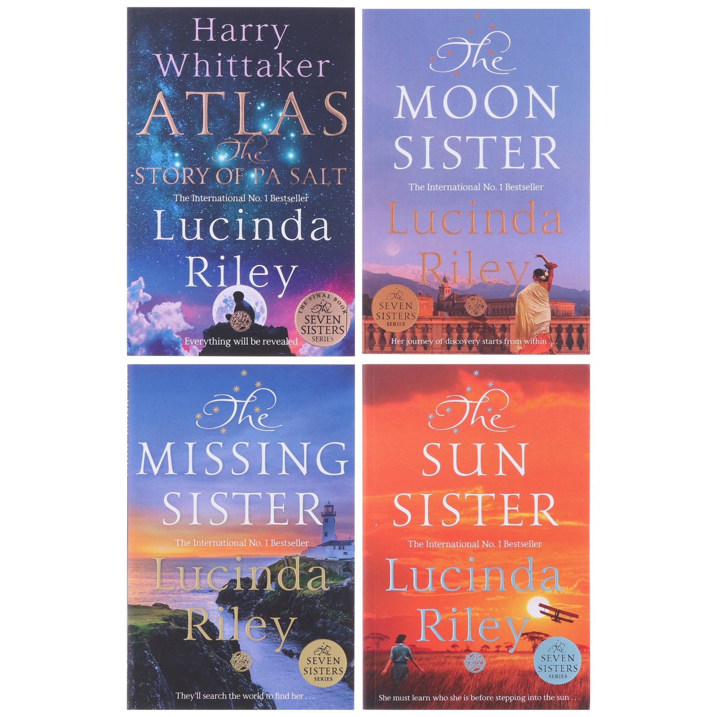 The Seven Sisters Series (Book 5-8) By Lucinda Riley & Harry Whittaker 4 Books Collection Set - Fiction - Paperback