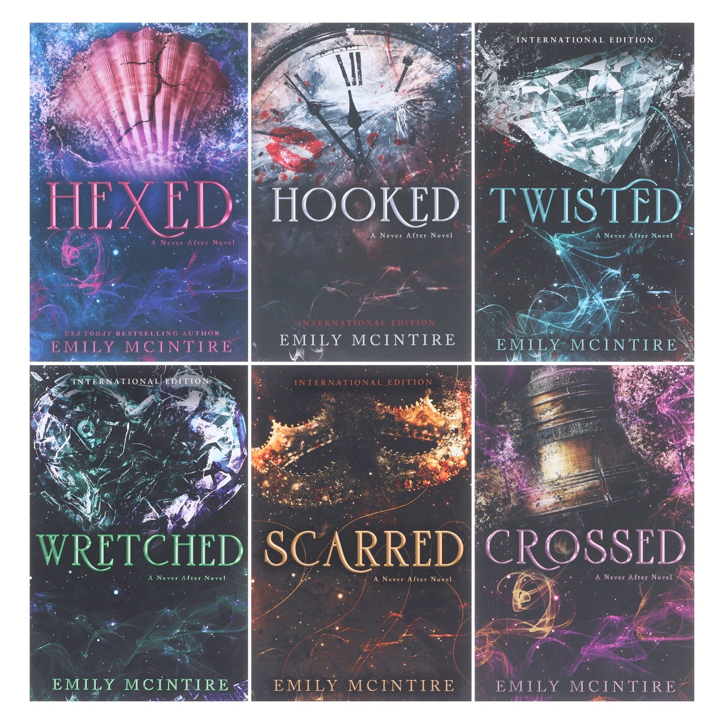 Never After Series by Emily McIntire Complete 6 Books Collection Set - Fiction - Paperback