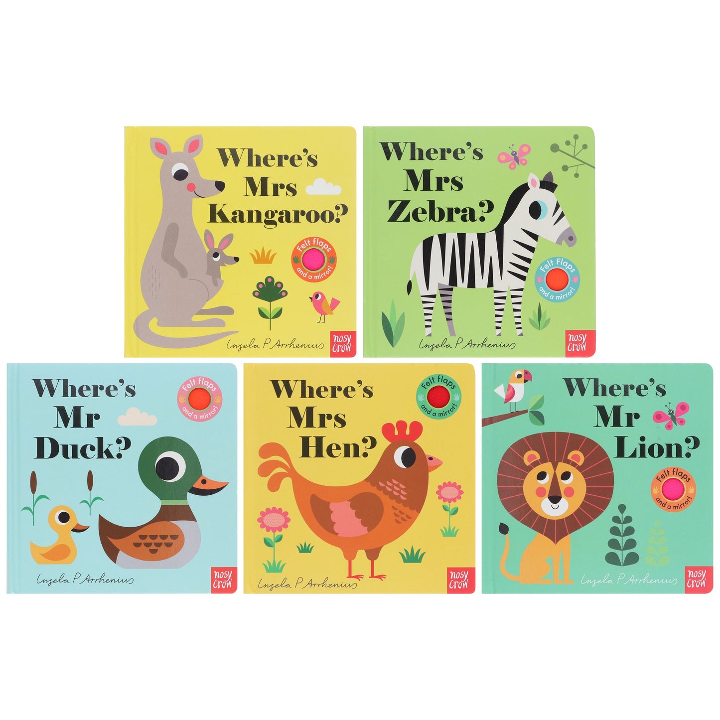 Felt Flaps: Where's Mr Series By Ingela P Arrhenius: 5 Books Collection Set - Ages 0-5 - Board Books 0-5 Nosy Crow Ltd