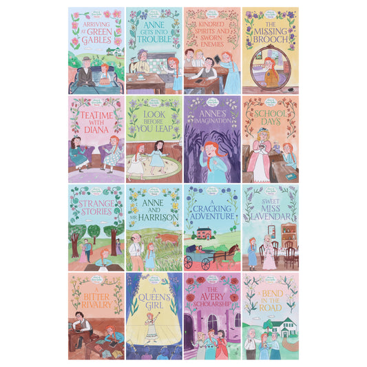The Anne of Green Gables Collection by Samantha Newman Illustrated 16 Books Box Set - Ages 7-12 - Paperback